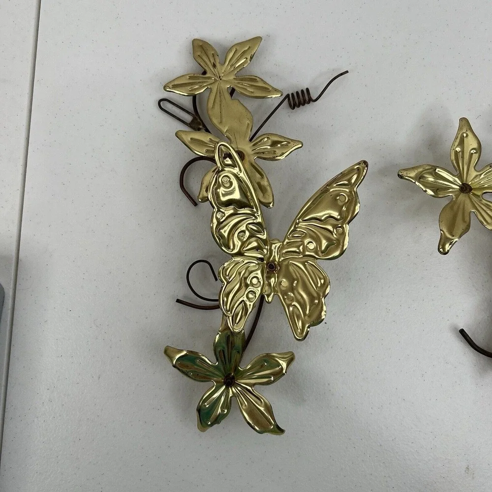 Vintage metal butterfly